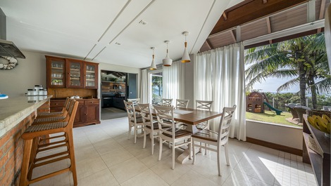 Beautiful beachfront house with heated pool.