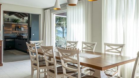 Beautiful beachfront house with heated pool.