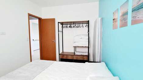 Apartamento con piscina disponible, con vistas al mar y balcón gourmet.
