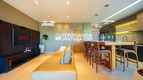 Cobertura 4 suites FRENTE MAR reserva dna 10 pessoas - (12) 99703-1510