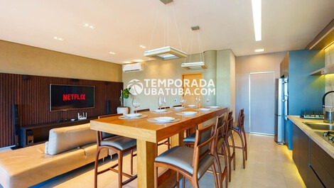 Cobertura 4 suites FRENTE MAR reserva dna 10 pessoas - (12) 99703-1510