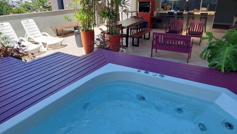Coverage with private SPA and Jurerê sea view
