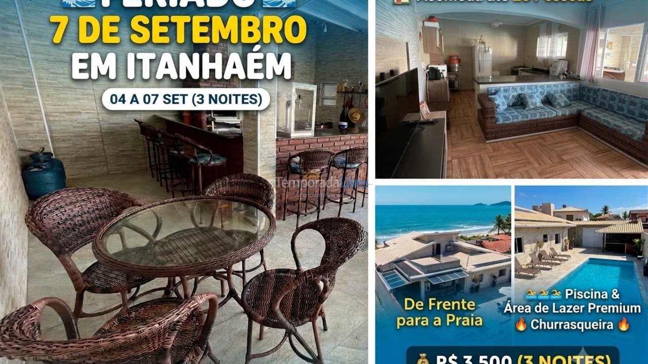 Casa para alquiler de vacaciones em Itanhaém (Vila Loty)