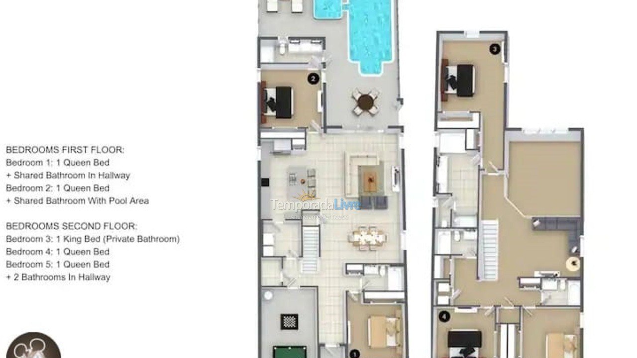 Casa para aluguel de temporada em Orlando (Kissimmee)