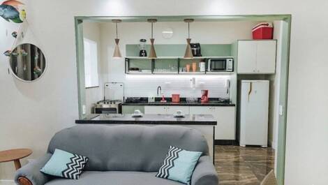 Sala com cozinha integrada 