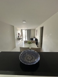 Apartamento 3 qtos vista lateral p mar 1vaga garagem