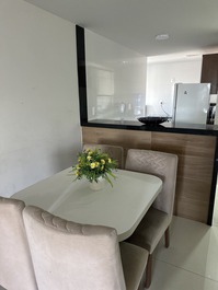Apartamento 3 qtos vista lateral p mar 1vaga garagem