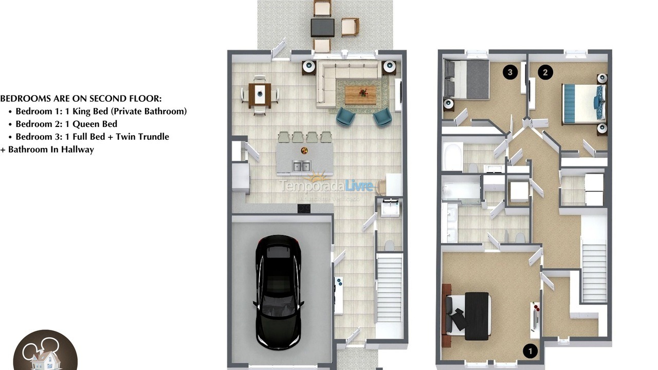 Casa para aluguel de temporada em Orlando (Kissimmee)