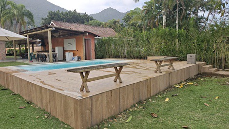 CASA PÉ NA AREIA FRENTE MAR 12 PESSOAS UBATUBA PRAIA DO LAZARO