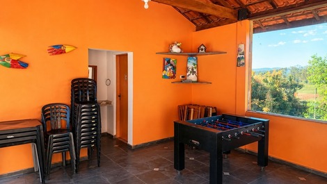 ✨ Country house in Cotia, with swimming pool, barbecue area and soccer field.