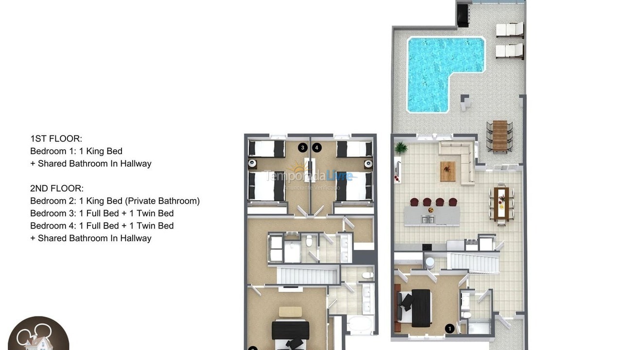 Casa para alquiler de vacaciones em Orlando (Davenport)