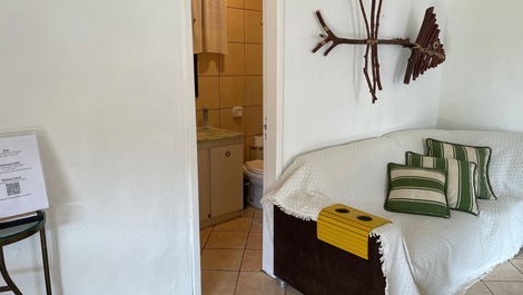 Acesso ao banheiro, sem degraus