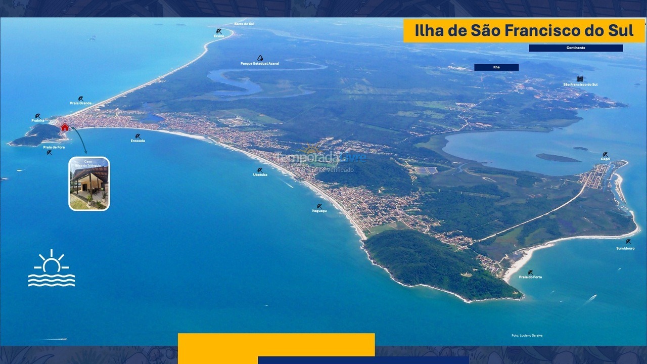 Casa para aluguel de temporada em São Francisco do Sul (Enseada)
