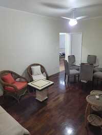 Apartamento de 2 habitaciones en la arena - Gonzaga - Santos