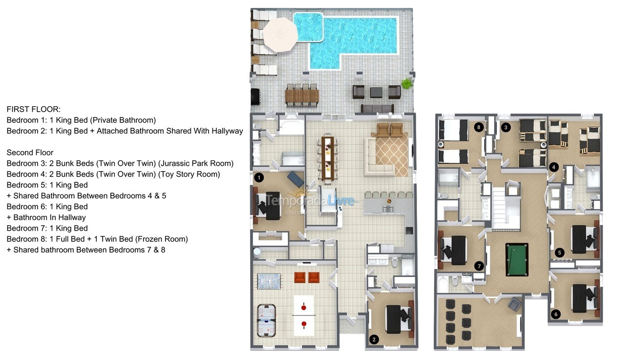 Casa para aluguel de temporada em Orlando (Kissimmee)