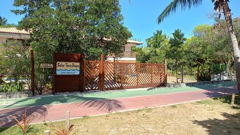 Calçadão misto ciclovia/pedestre