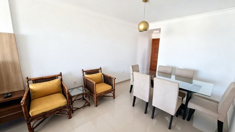 Balcony with sea view, 2 suites, 3 bedrooms, 2 parking spaces, Morro Beach, Guarapari, ES