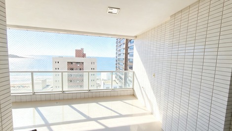 Balcony with sea view, 2 suites, 3 bedrooms, 2 parking spaces, Morro Beach, Guarapari, ES