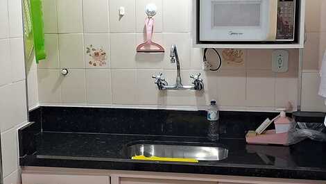 Apt foot in the sand, with beautiful view of the sea, city Ocian Praia Grande