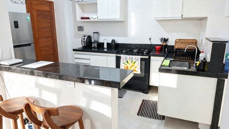 3 bedrooms - Ocean Avenue, air conditioning, Praia do Morro, Guarapari-ES