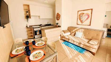 Beautiful apartment in Canasvieiras, one block from the beach.