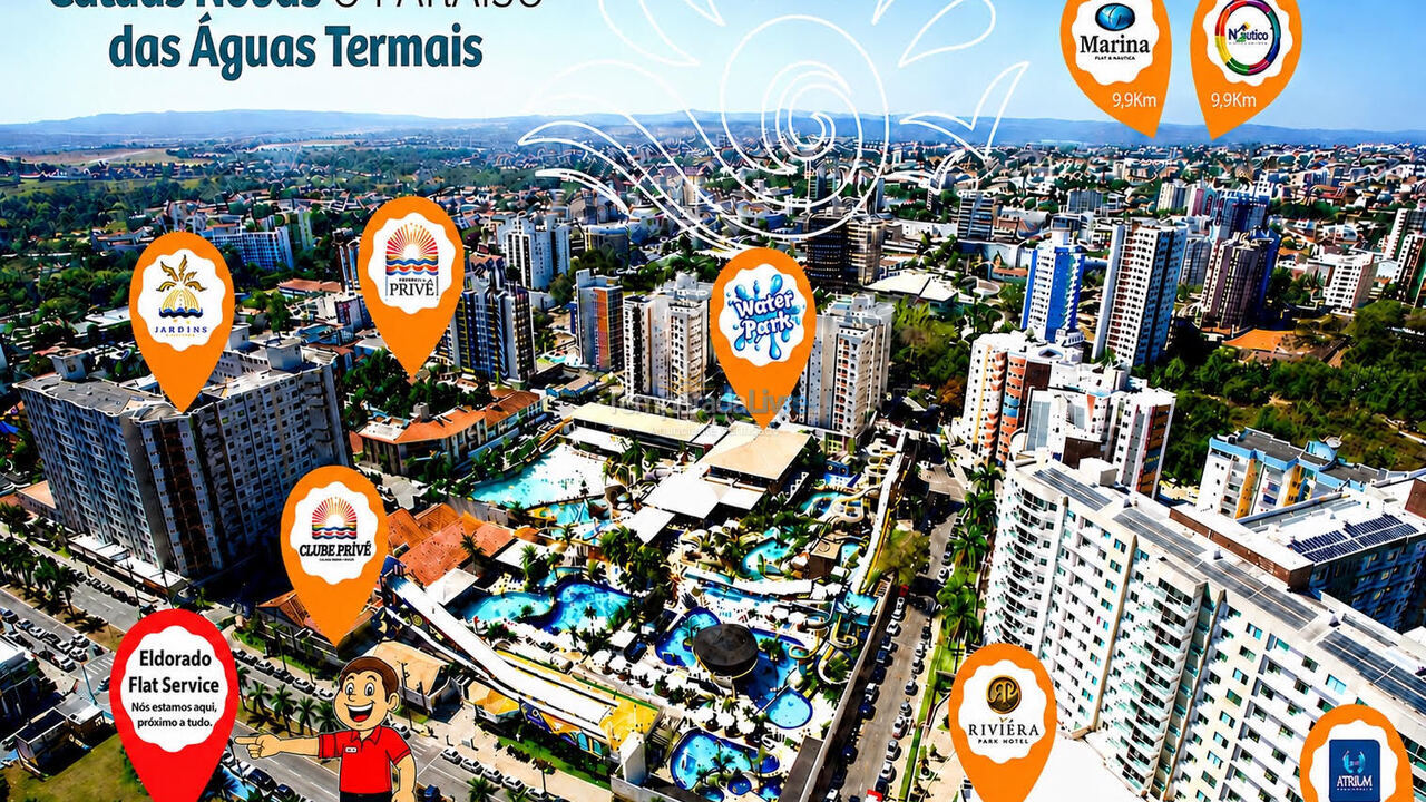 Apartamento para aluguel de temporada em Caldas Novas (Turista)