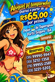Apartment for rent in Porto Seguro - Praia de Taperapuan