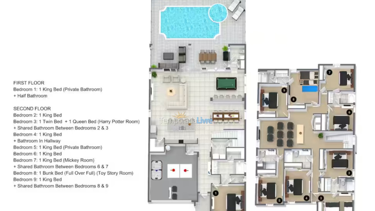 Casa para aluguel de temporada em Orlando (Kissimmee)