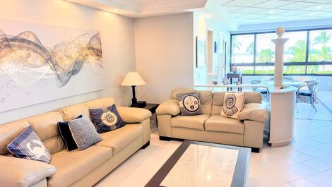 Apartamento pé na areia para 10 pessoas na Riviera