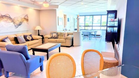 Apartamento pé na areia para 10 pessoas na Riviera