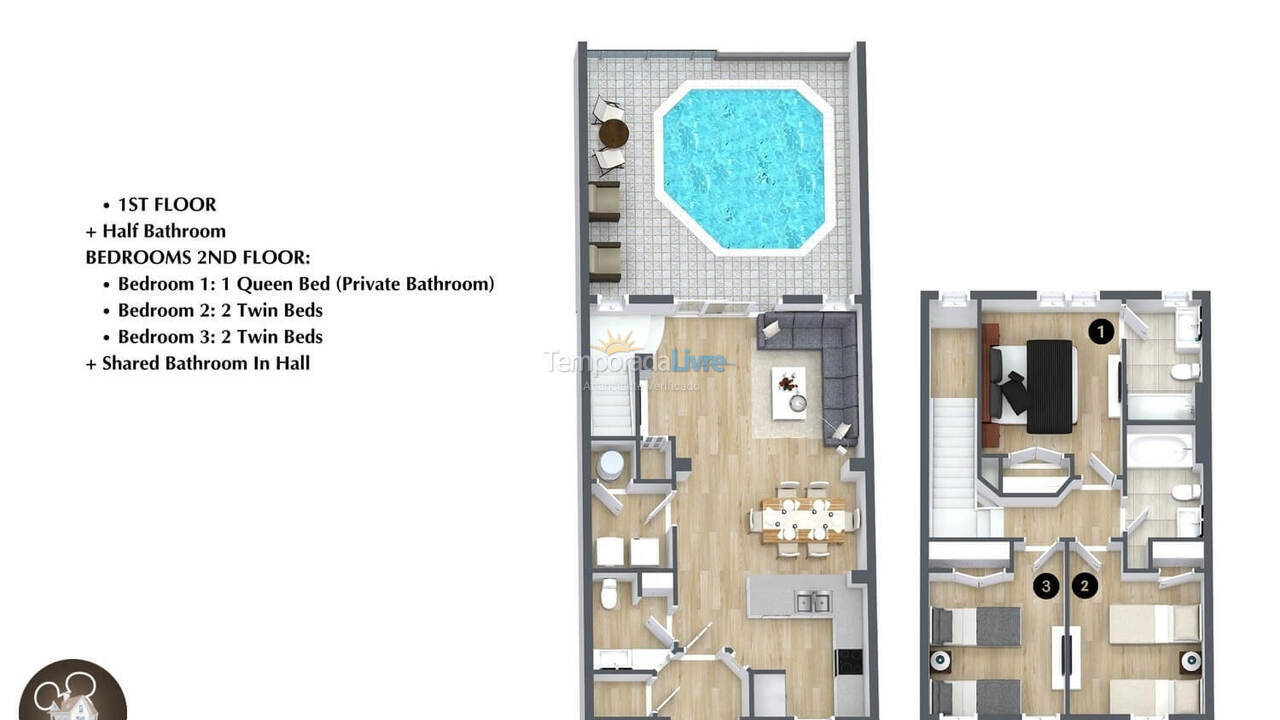 Casa para aluguel de temporada em Orlando (Kissimmee)