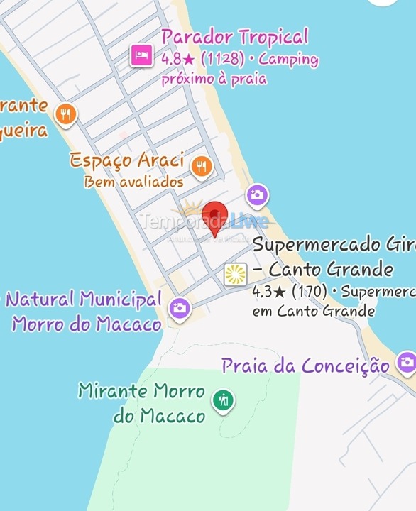 Apartamento para alquiler de vacaciones em Bombinhas (Canto Grande)