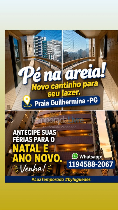 Apartamento para aluguel de temporada em Praia Grande (Guilhermina)