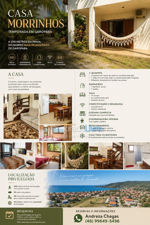 Casa para alquiler de vacaciones em Garopaba (Morrinhos)