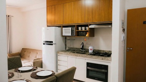 Praia Grande Ubatuba/Air Conditioning, Wi-Fi, Gourmet Balcony
