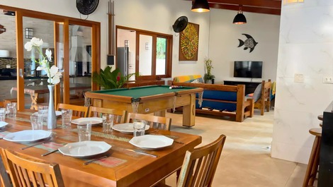 Alegria House | Most complete house in Itamambuca | 5 bedrooms with AC | 3min from the beach | Check in and enjoy your vacation, we have everything you need!