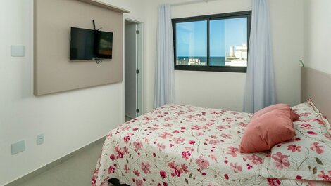 L008 - Apartment with 2 suites and sea view in Canto Grande