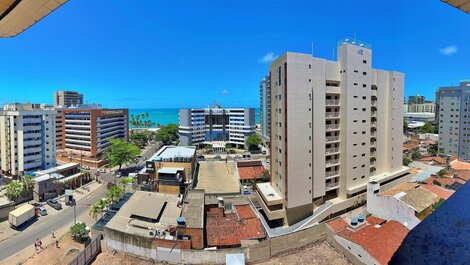 LT804 | Apartamento de 1 dormitorio con salón y balcón, a 200 m de la playa de Jatiúca