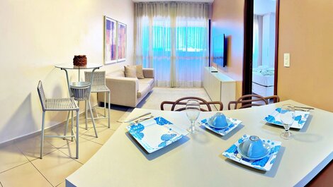 LT804 | Apartamento de 1 dormitorio con salón y balcón, a 200 m de la playa de Jatiúca