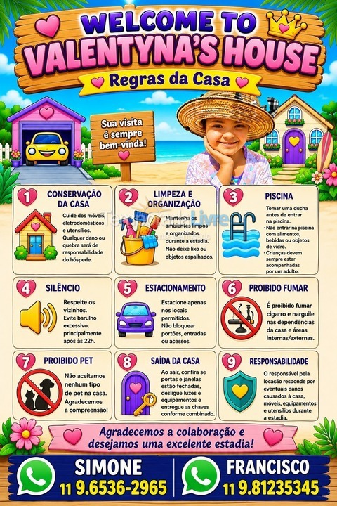 Casa para alquiler de vacaciones em Itanhaém (Cibratel II)