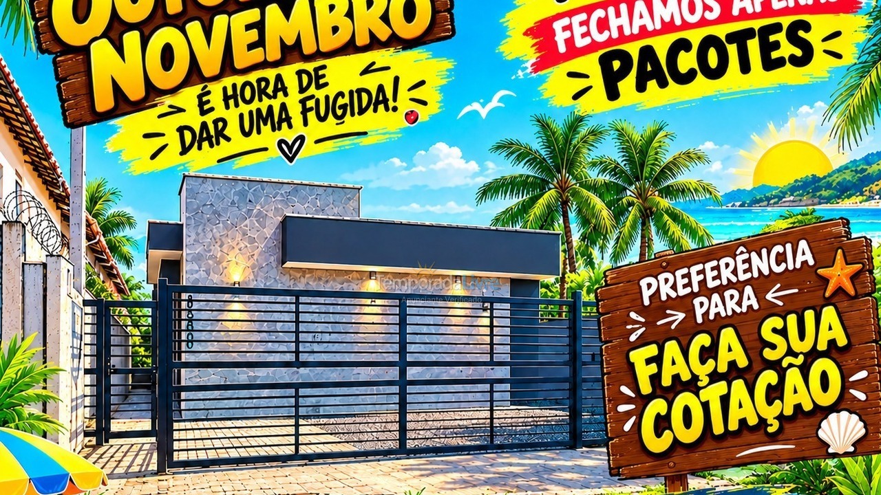 Casa para alquiler de vacaciones em Itanhaém (Cibratel II)