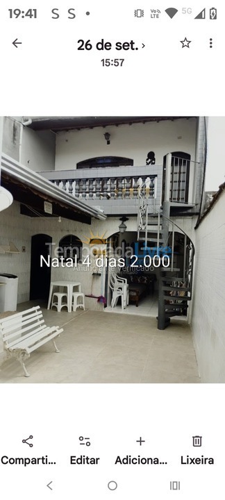 Casa para aluguel de temporada em Praia Grande (Ocian)