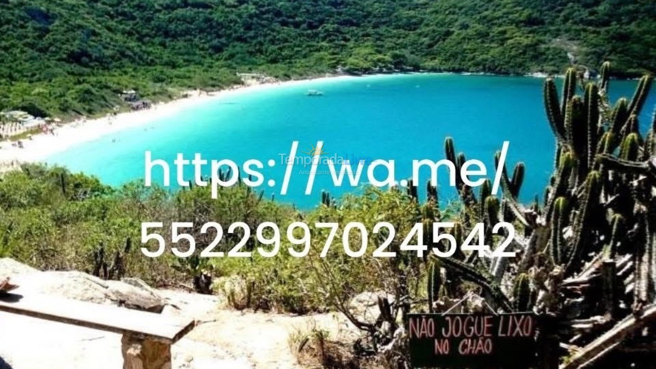 Apartamento para aluguel de temporada em Arraial do Cabo (Praia dos Anjos)