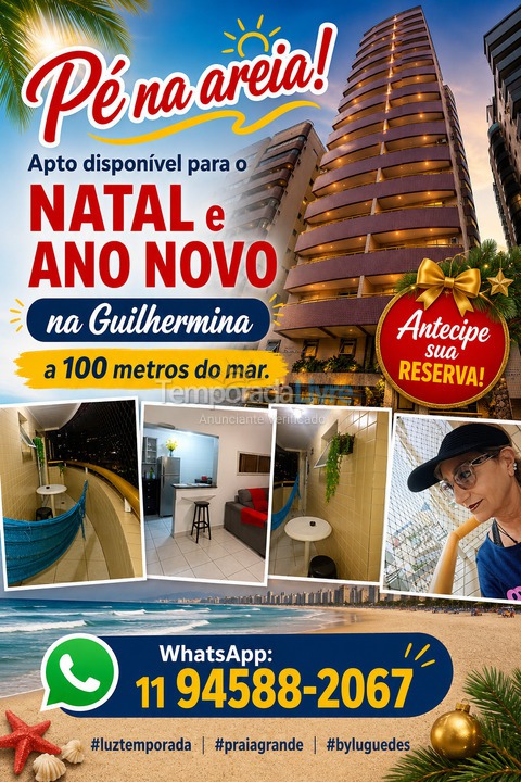 Apartamento para aluguel de temporada em Praia Grande (Guilhermina)