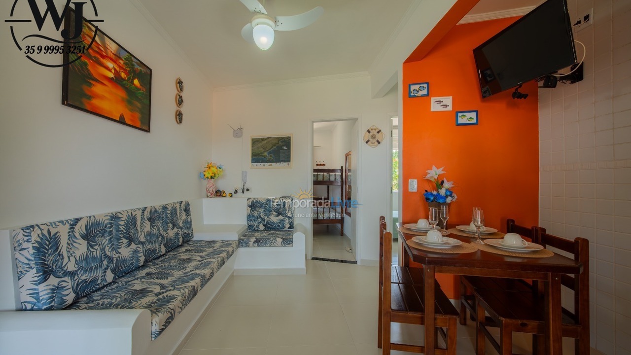 Apartment for vacation rental in Ubatuba (Praia das Toninhas)