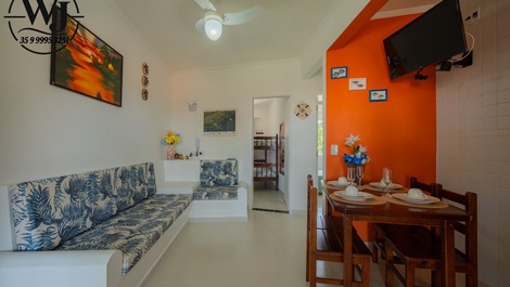 Apartment in Toninhas Beach, Riviera Azul Condominium