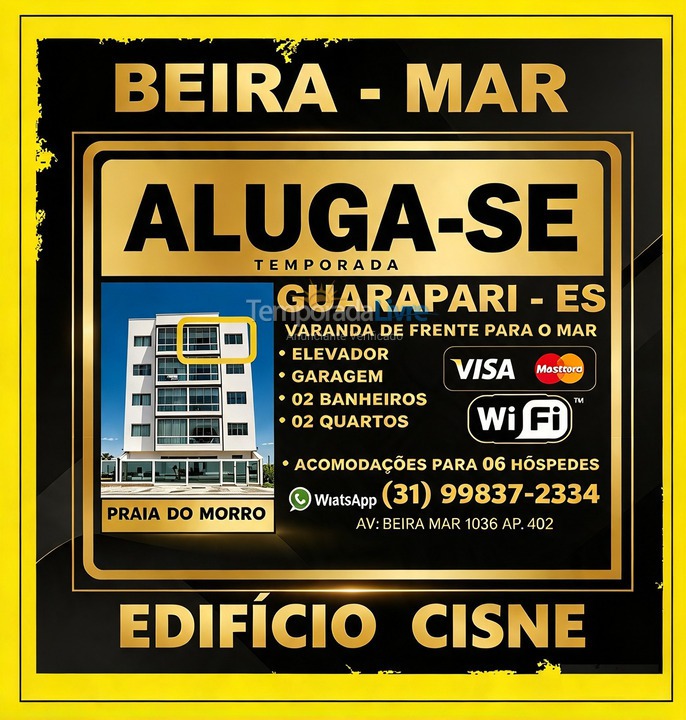 Apartamento para aluguel de temporada em Guarapari (Praia do Morro)