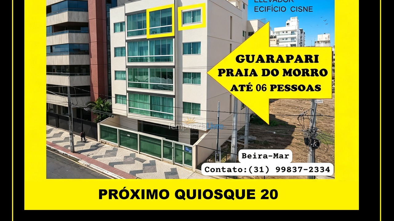 Apartamento para aluguel de temporada em Guarapari (Praia do Morro)