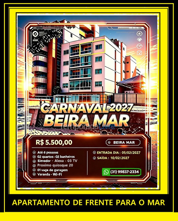 Apartamento para aluguel de temporada em Guarapari (Praia do Morro)