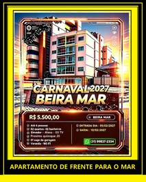 Apartamento beira mar guarapari edifício  cisne